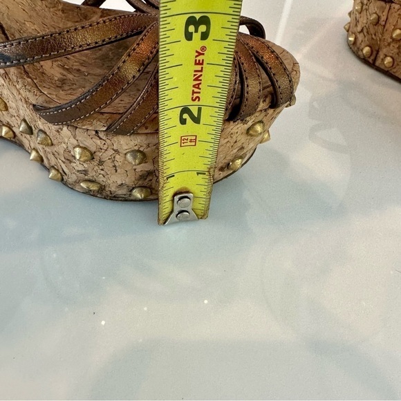 Gucci Studded Cecyl Leather Wedges - Picture 16 of 16